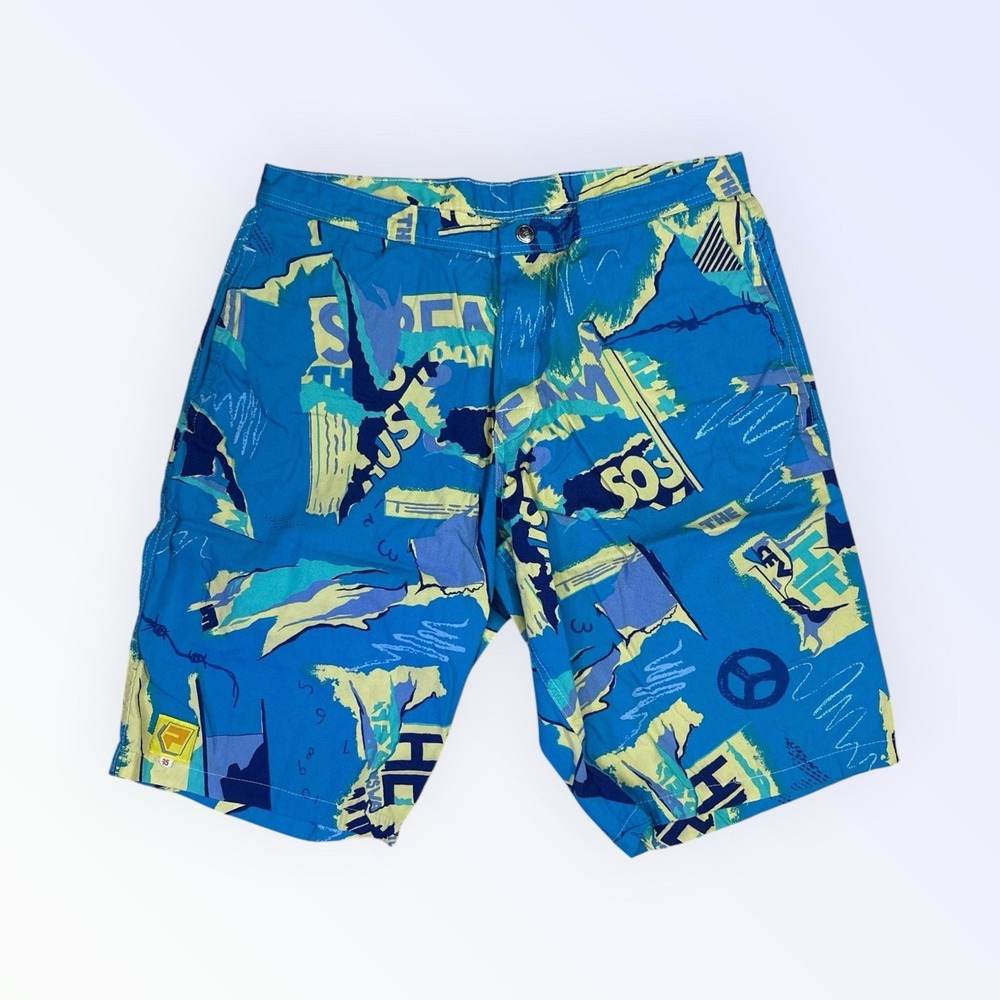 Vintage Gotcha Platts Surf‎ Style Board Shorts MENS 35 SURF PRINT